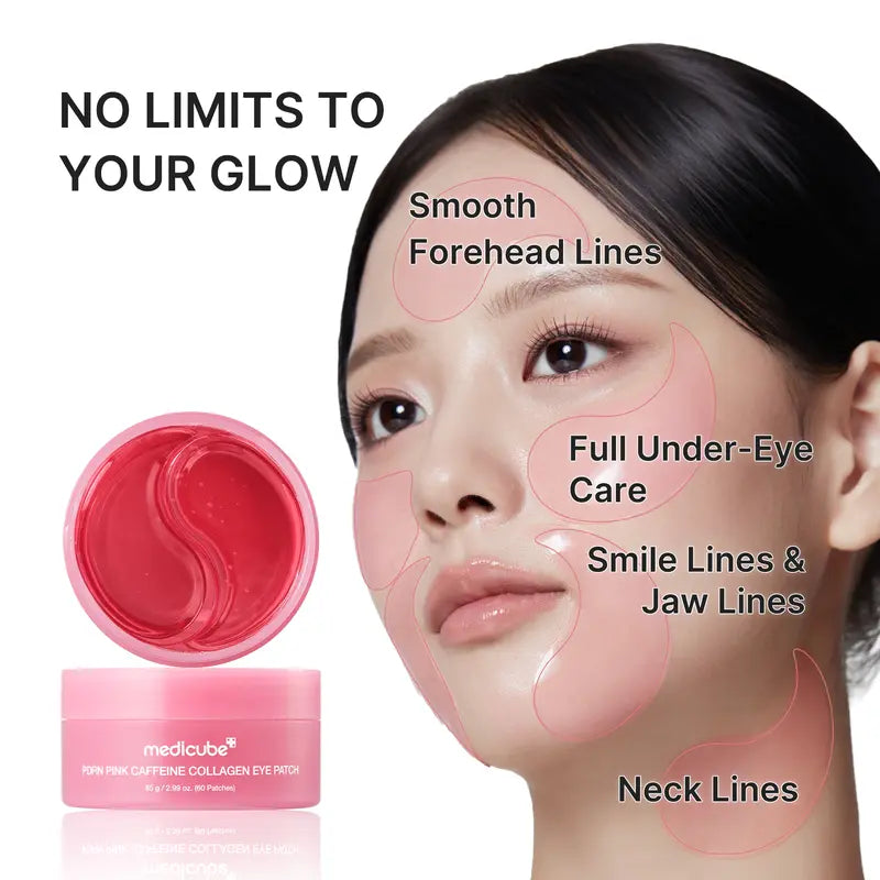 Medicube PDRN Pink Caffeine Collagen | Eye Patch for Night Care | Korean Skincare