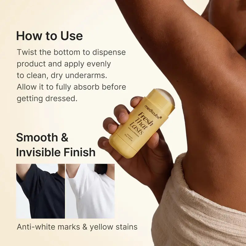 Medicube Deodorant Vanilla & Pistachio Fresh That Lasts | 24 Hour Odor Control