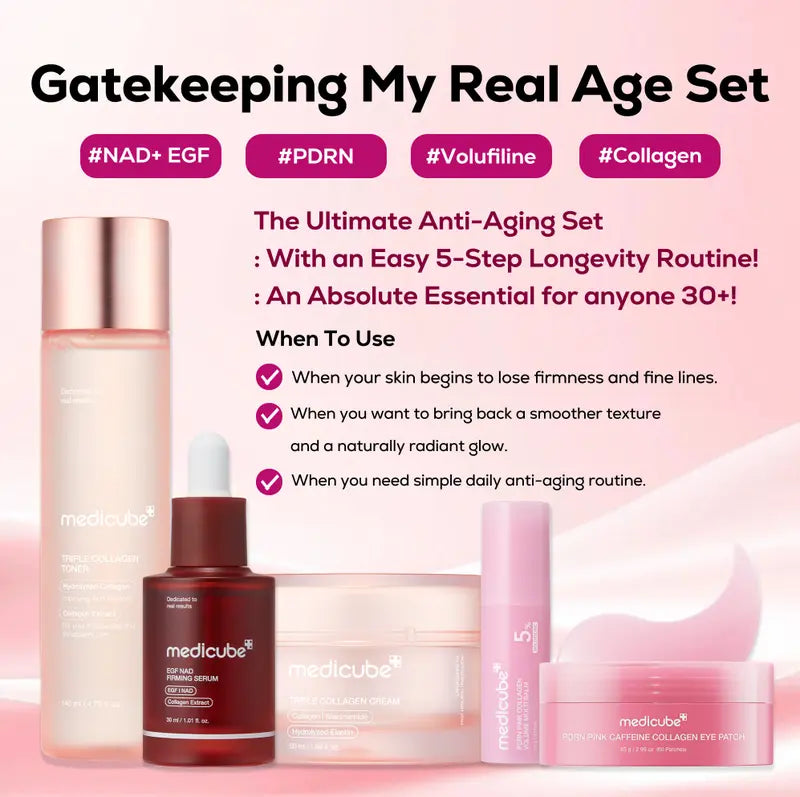 medicube 5-Step Longevity Set | K-Beauty