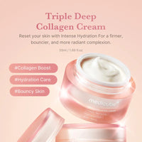 Medicube Triple Collagen Cream (Collagen+Hyaluronic Acid+Niacinamide+Shea Butter) | Hydrating Moisturizer | Korean Skincare