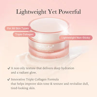 Medicube Triple Collagen Cream (Collagen+Hyaluronic Acid+Niacinamide+Shea Butter) | Hydrating Moisturizer | Korean Skincare