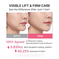 Medicube PDRN Collagen Gua Sha Neck Wrinkle Cream | Built-In Gua Sha Massager with Volufiline 5% + PDRN | Firming, Contour Care | Massage Cream | Korean Skincare