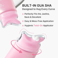 Medicube PDRN Collagen Gua Sha Neck Wrinkle Cream | Built-In Gua Sha Massager with Volufiline 5% + PDRN | Firming, Contour Care | Massage Cream | Korean Skincare
