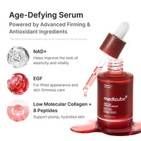 Medicube NAD+ EGF Firming Serum | Anti-aging, Plumping, Radiance Boosting Serum | Korean Skincare